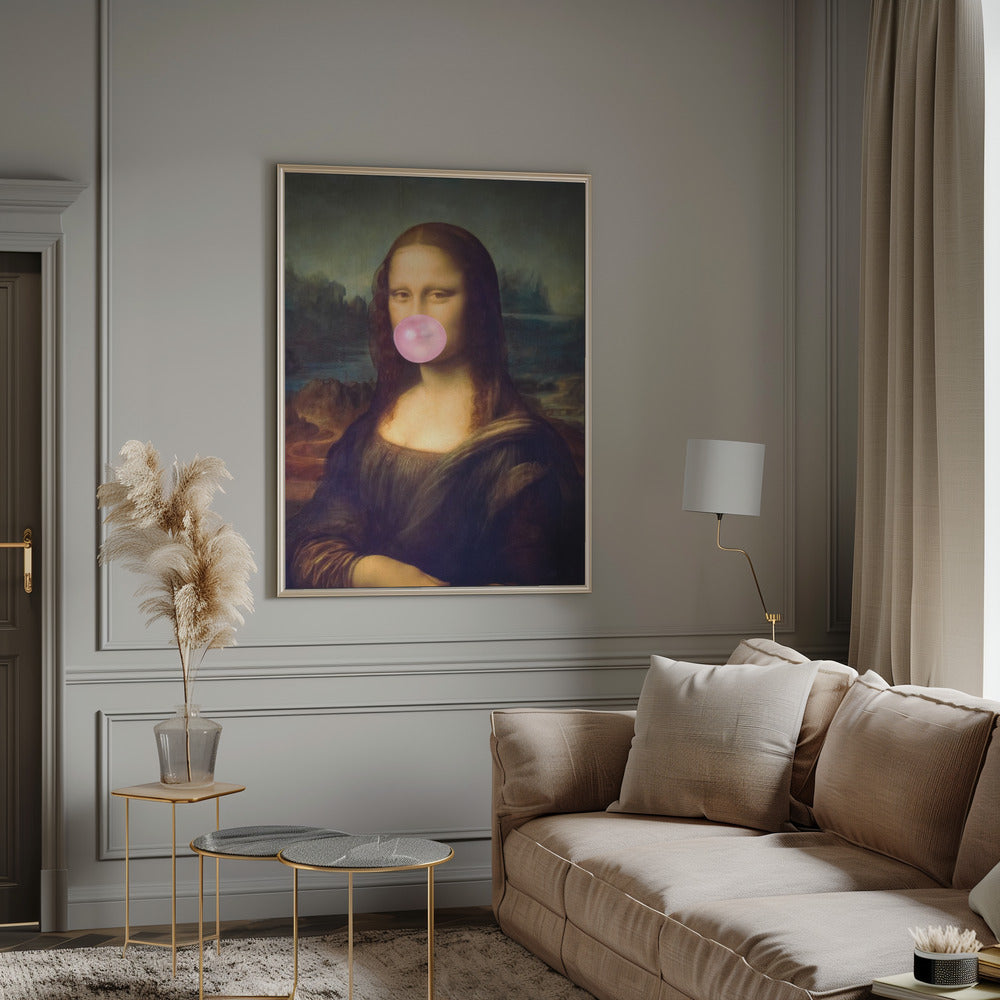 Mona Lisa Bubble Gum Wall Artwork 0