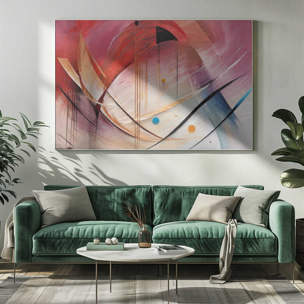 Wall art Vibrant Swirls and Curves