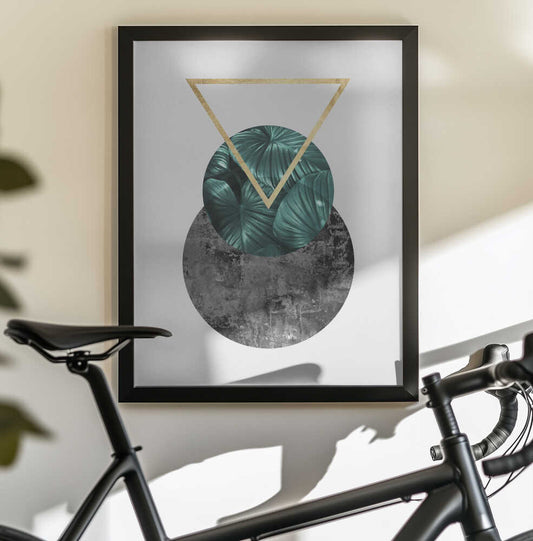 Wall art Botanical and geometric Shape