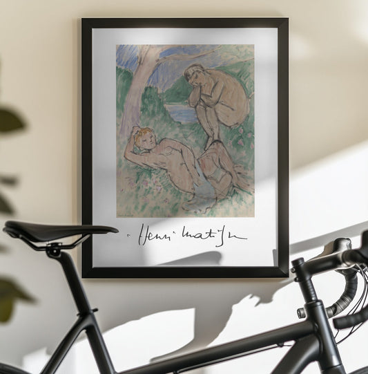 Artwork Baigneurs Autographed 16X20-inches