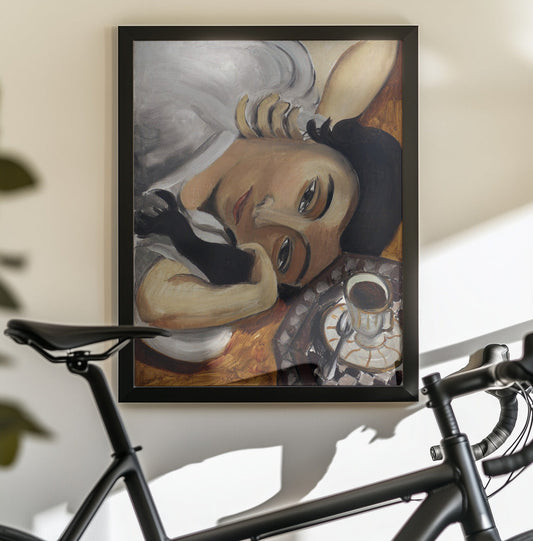Artwork Lorette Con Una Tazza Di Caffe 1916 16X20-inches