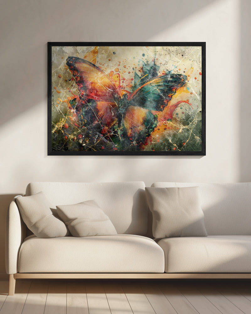 Butterfly Animal Vintage Art Illustration Wallart 04 Wall Artwork 0