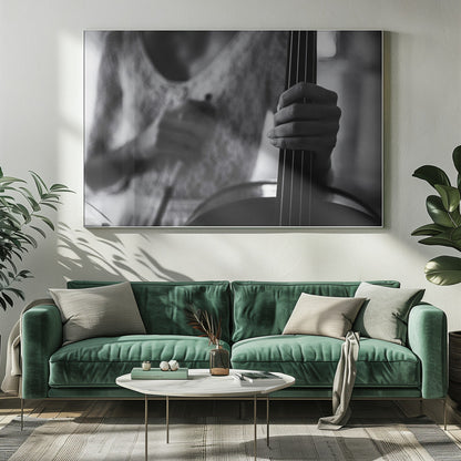 Artwork- break for the cello-34" x 22" Metalinches-Metal