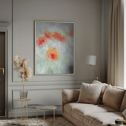  Red Corn Flowers Wall Artwork 0