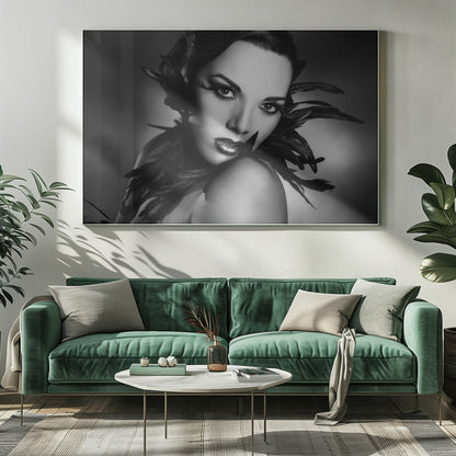 Artwork- The black feathers-34" x 22" Metalinches-Metal