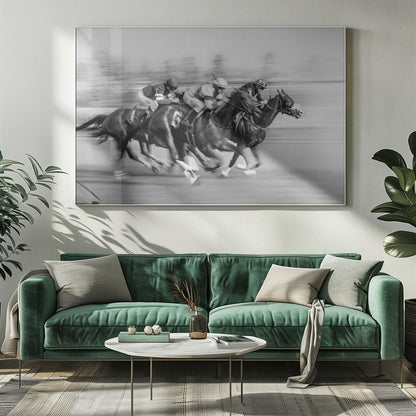 Artwork- Horse Racing @ Queen's Plate-34" x 22" Metalinches-Metal