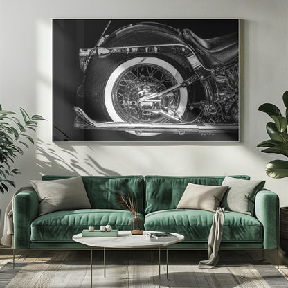 Artwork- Harley-34" x 22" Metalinches-Metal