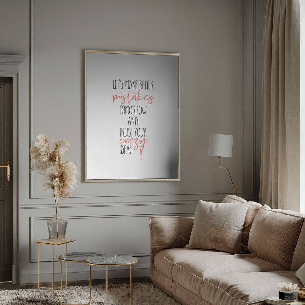 canvas prints MAKE BETTER MISTAKESinches- 