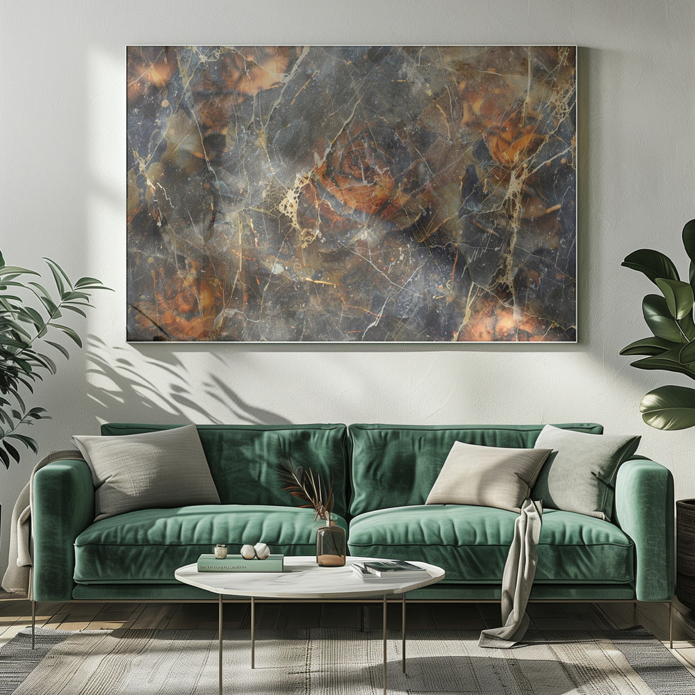 Artwork Floral Vintage Art Illustration 2520X16inches- White Frame