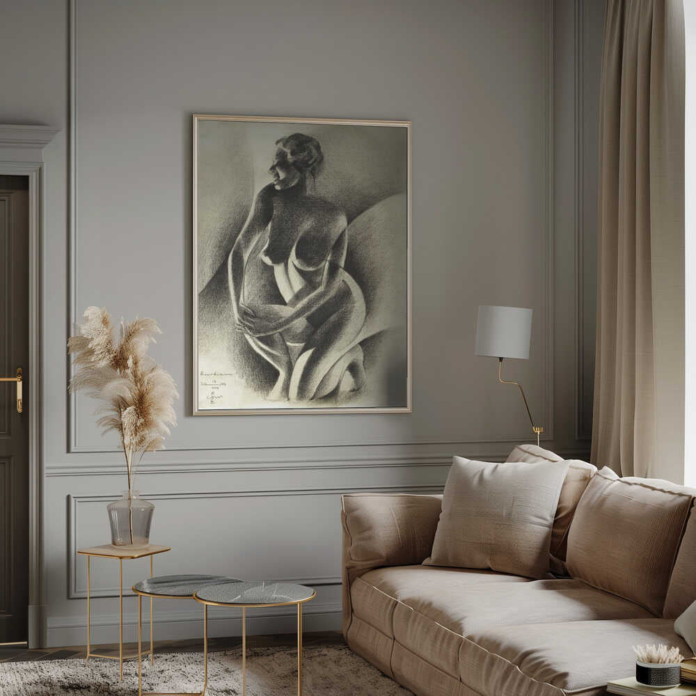 Wall art Cubist Style Nude Figure