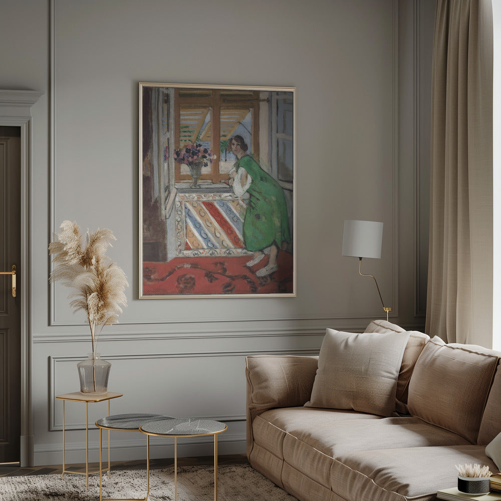Artwork  Jeune Fille a La Mauresque Original 1954 -inches