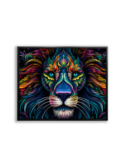 Wildlife Canvas Art - Colorful Lion's - Wall Decor-RGB Vanish