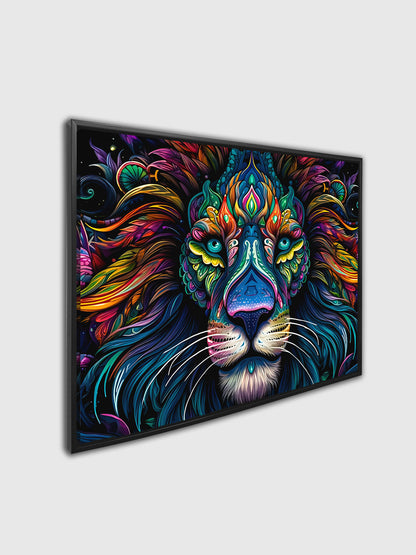 Wildlife Canvas Art - Colorful Lion's - Wall Decor-RGB Vanish