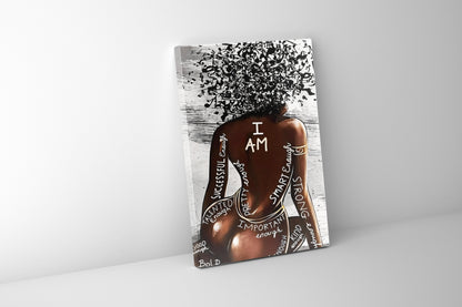Wall Art-I AM-Canvas Printed
