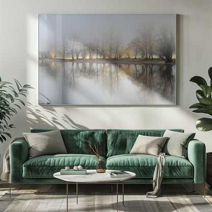 Artwork january morning20X16inches- White Frame