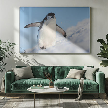 Wall art Running up that hill-20X16inches-In White Floating Frame