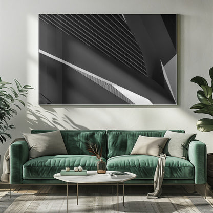 Artwork- Abstraction of a swan-34" x 22" Metalinches-Metal