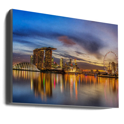 Artwork Sunset by the Bay36X24inches- Unframed