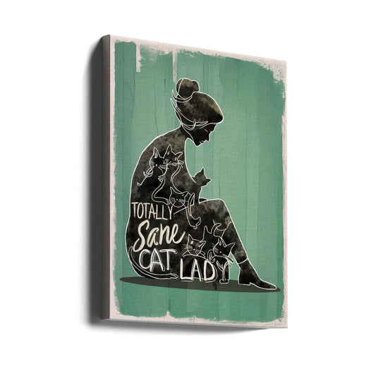canvas prints Totally Sane Cat Lady24X36inches- Unframed