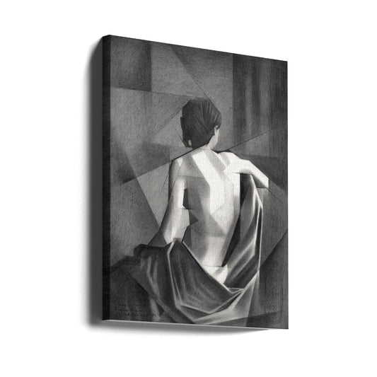 Wall art Study After EugÃ¨ne Durieus Seated Female Nude - 20-08-21