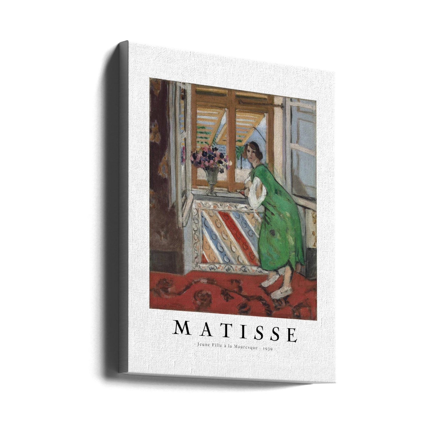 Artwork  Jeune Fille a La Mauresque 1939 16X20-inches