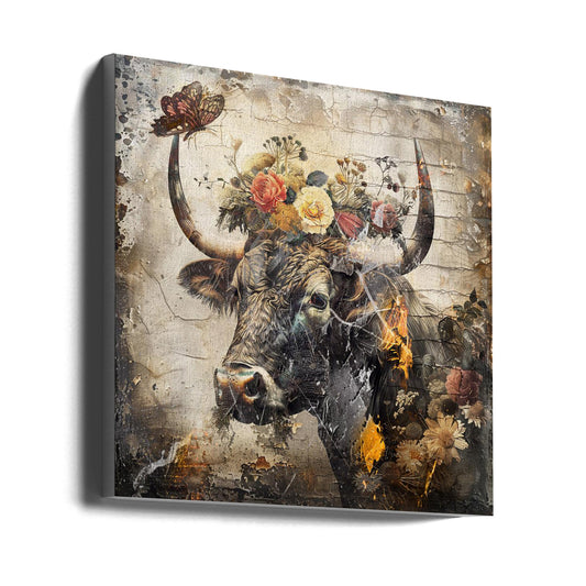 Wall art Floral Animals Vintage Art Illustration 09