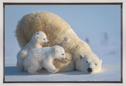 Artwork Mum, Play together36X24inches- Black Frame
