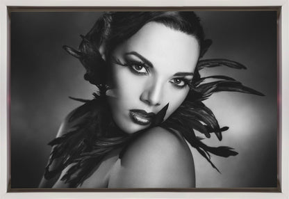 Artwork- The black feathers-36X24inches-Gallery Wrapped (Ready to Hang)