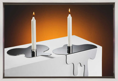 Wall art candles