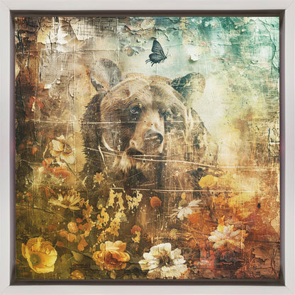 Wall art Floral Animals Vintage Art Illustration 06