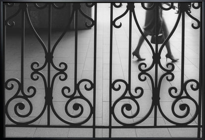 Artwork- street 15-48X36inches-In Black Floating Frame