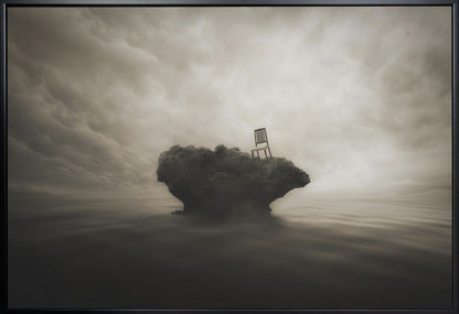 Artwork- Reserved seats without a master-20X16inches-In White Floating Frame
