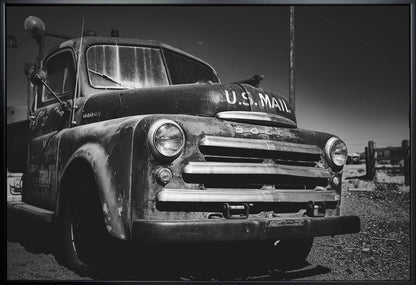 Artwork- Nas(ty)Car-20X16inches-In White Floating Frame