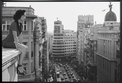 Artwork Mad Madrid36X24inches- White Frame