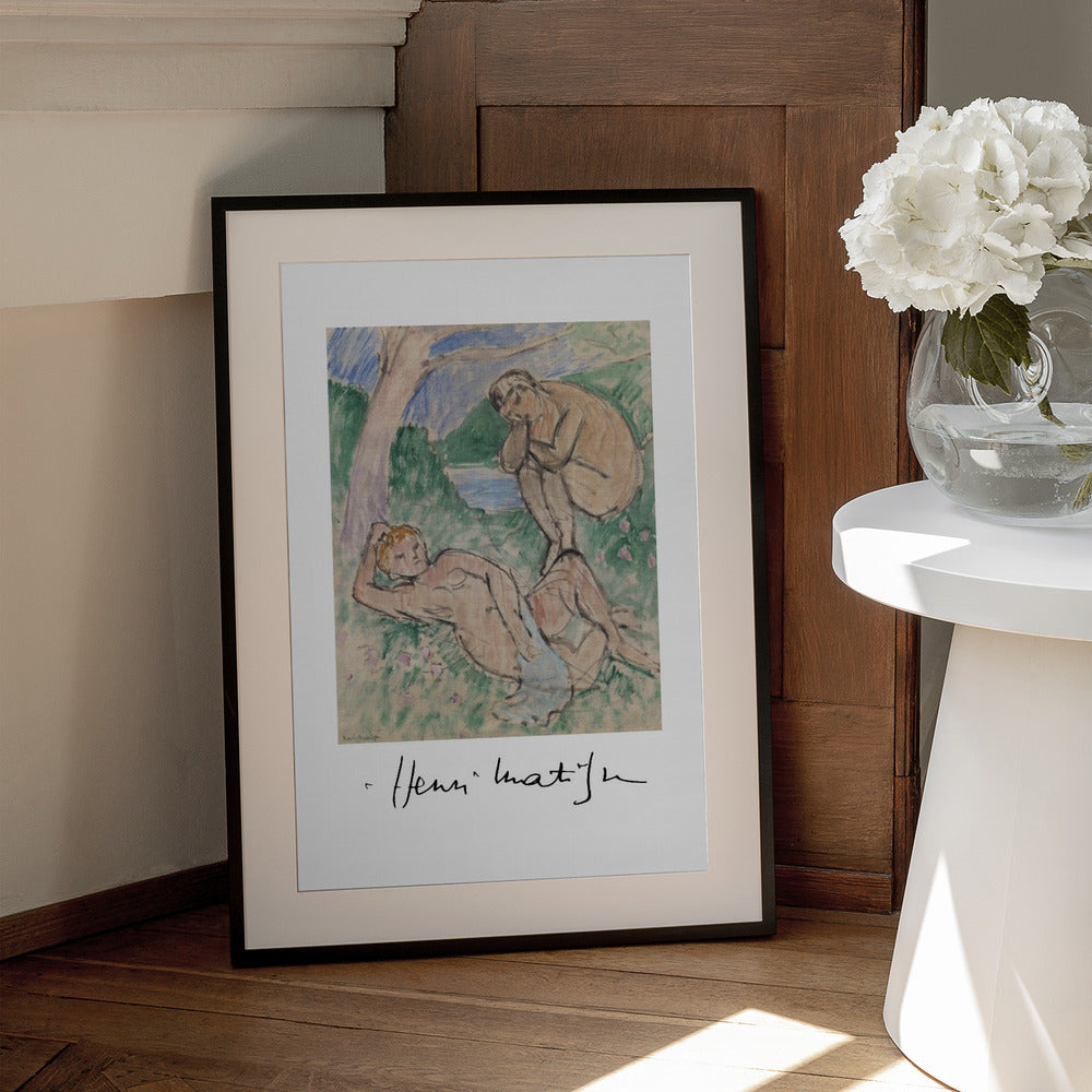 Artwork  Baigneurs Autographed 24X36-inches