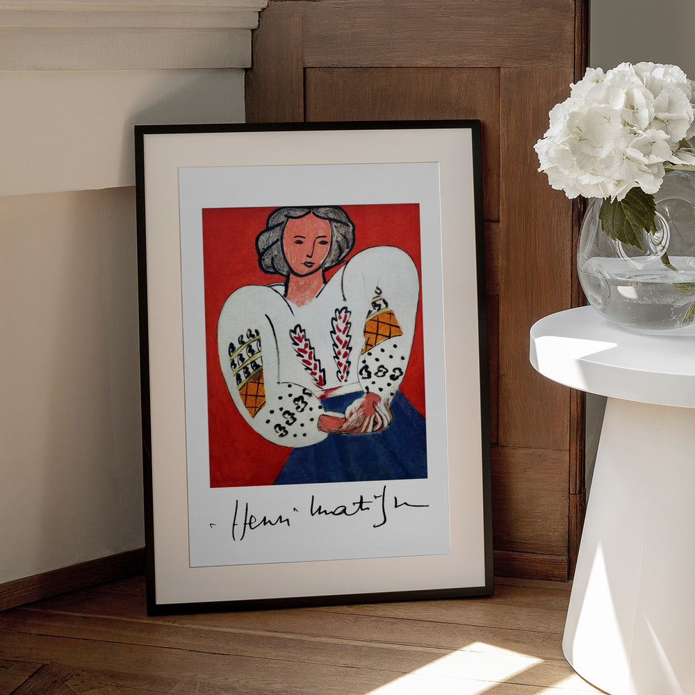 Artwork  Henri Matisse, La Camicetta Romena, 1940 24X36-inches