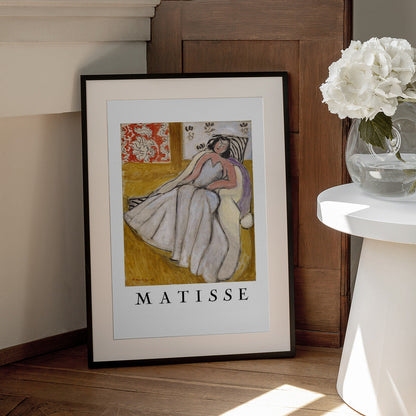 Artwork  Jeune Femme à La Pelisse Blanche 24X36-inches