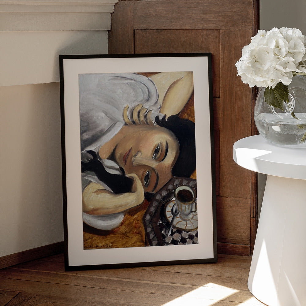 Artwork  Lorette Con Una Tazza Di Caffe 1916 24X36-inches
