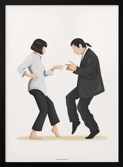  Pulp Fiction Wall Artwork In White Floating Frame