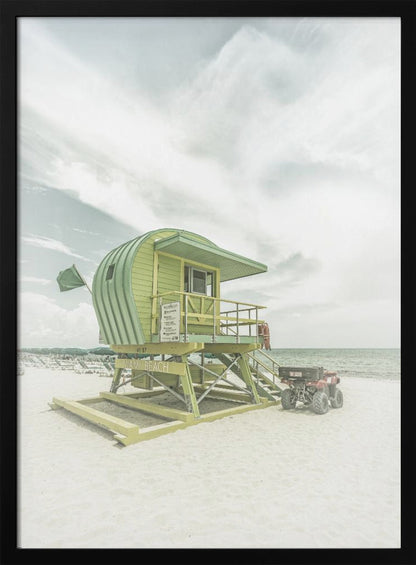  Vintage Florida Flair at Miami Beach Wall Artwork Gallery Wrapped (Ready to Hang)