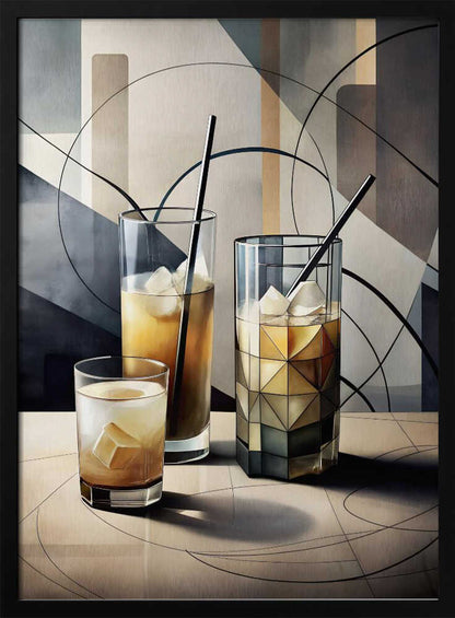 Wall art Cubist Cocktails