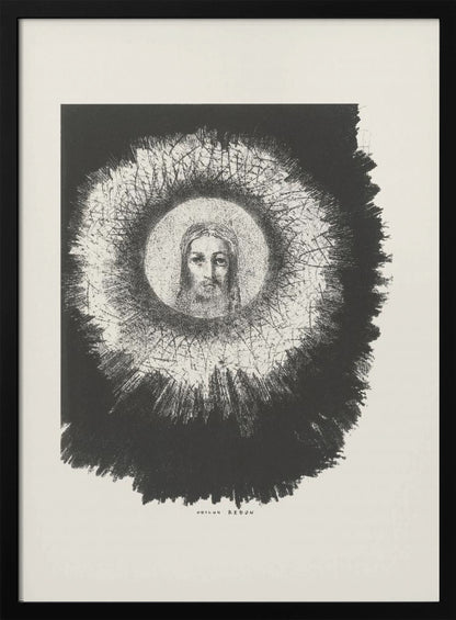 Abstract Art Canvas Print-wall-art-and-the-face-of-christ-shone-in-the-disk-of-the-sun-24X36