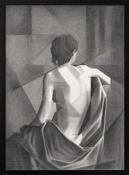 Wall art Study After EugÃ¨ne Durieus Seated Female Nude - 20-08-21