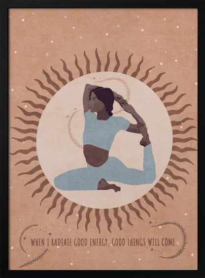 canvas prints Spiritual Feminine Energy, Sun, Moon.24X36inches- White Frame