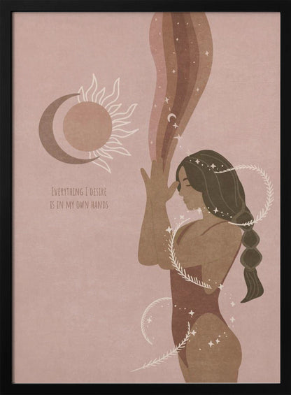 canvas prints Spiritual Feminine / Spir 1024X36inches- White Frame