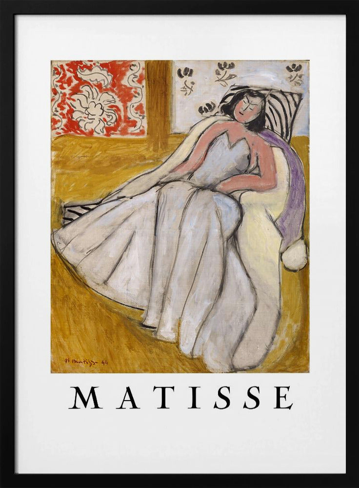 Artwork  Jeune Femme à La Pelisse Blanche 36X48-inches