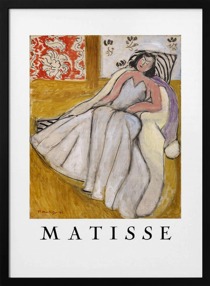 Artwork  Jeune Femme à La Pelisse Blanche 36X48-inches
