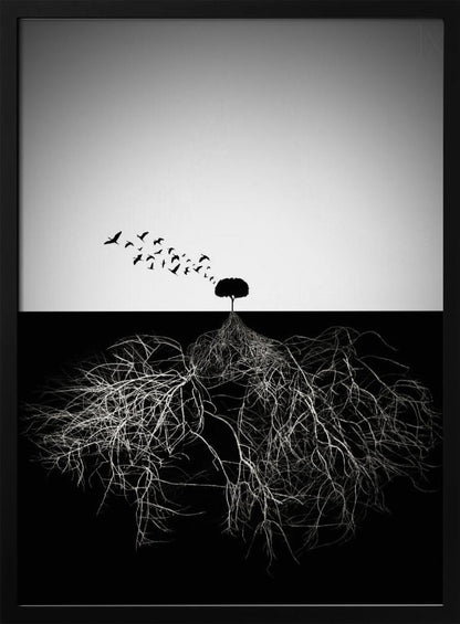 Artwork Do not judge according to appearance24X36inches- White Frame