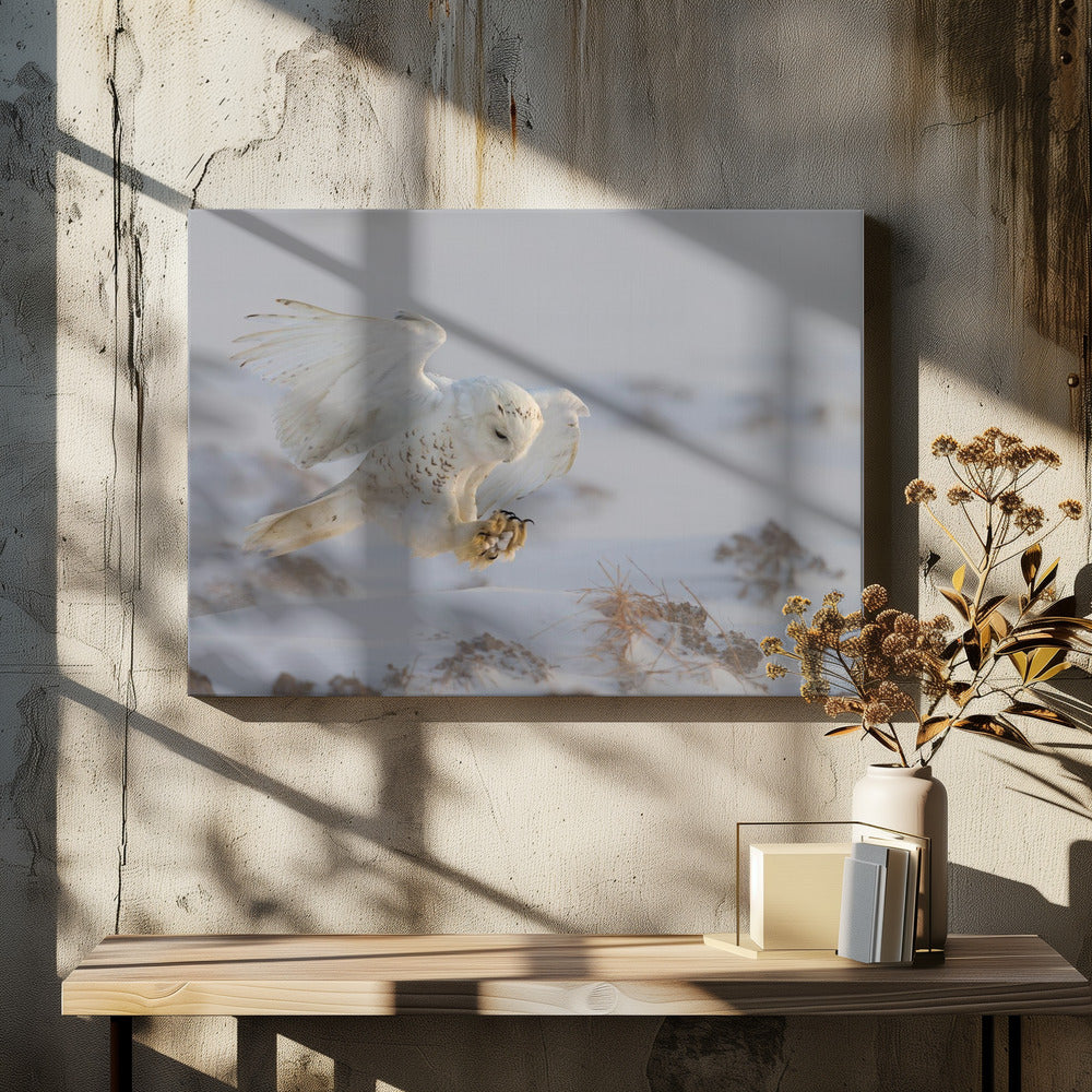 Wall art Landing-48X36inches-In Black Floating Frame