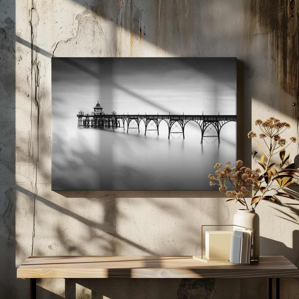 Artwork- Liminal Land-36X24inches-In White Floating Frame